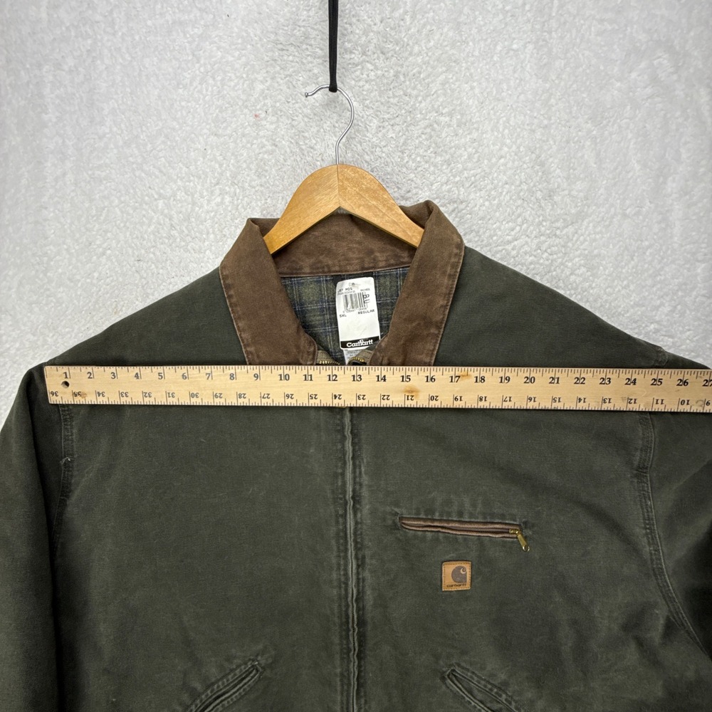 Carhartt Detroit Jacket Blanket Lined Mens 5XL J97 MOS Moss Green NWT NOS - Picture 8 of 16